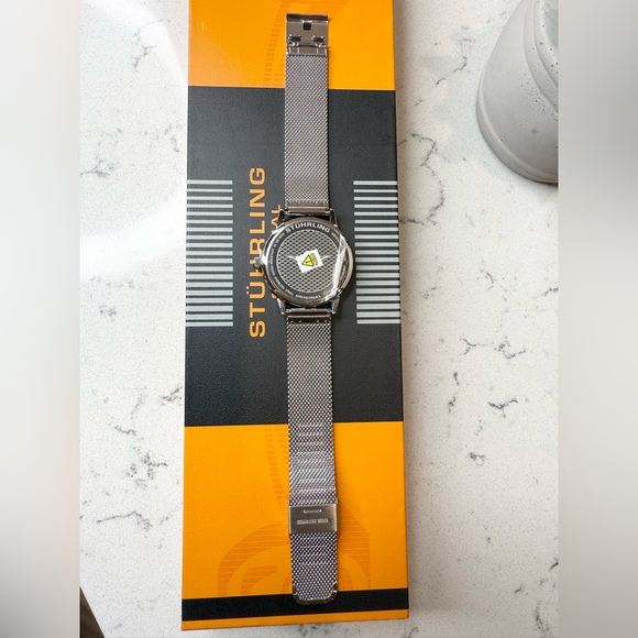 Stuhrling Women's 3904 Silver-Tone Mesh Bracelet Watch 38mm - Picture 7 of 10